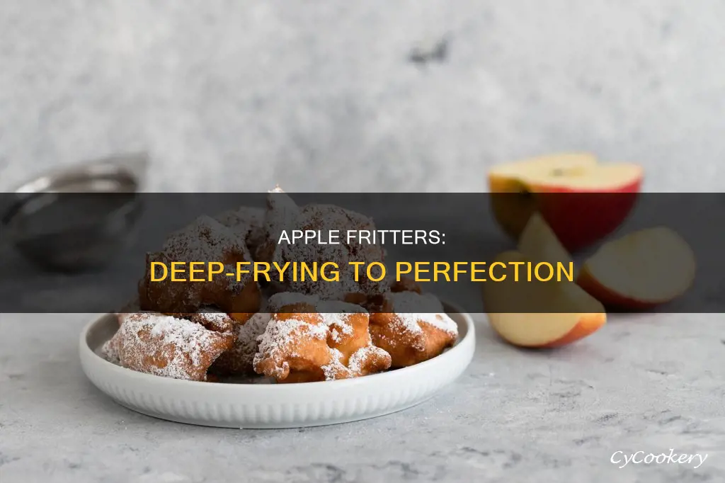 how to make apple fritters in a deep fryer