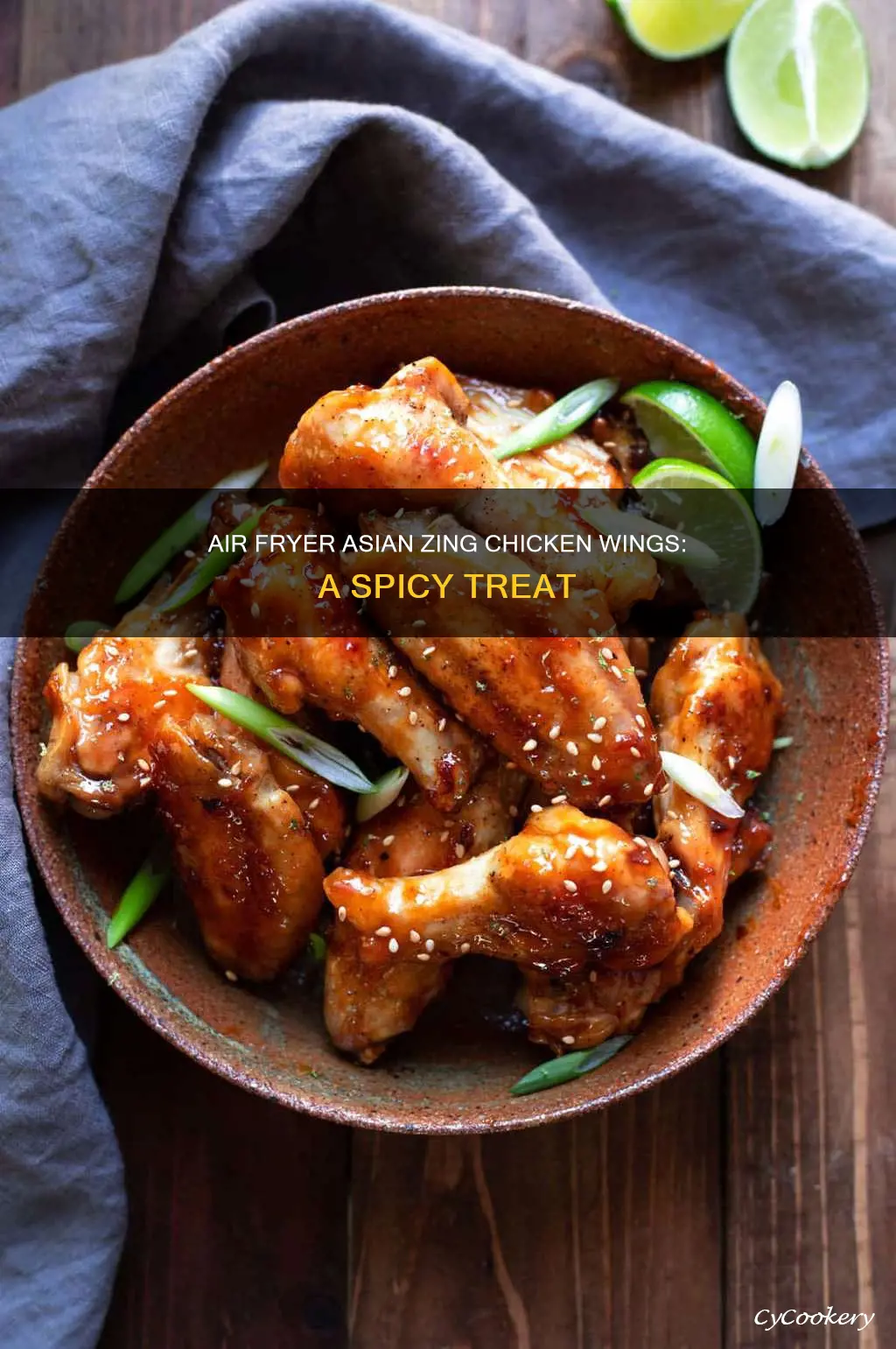 how to make asian zing chicken wings in air fryer