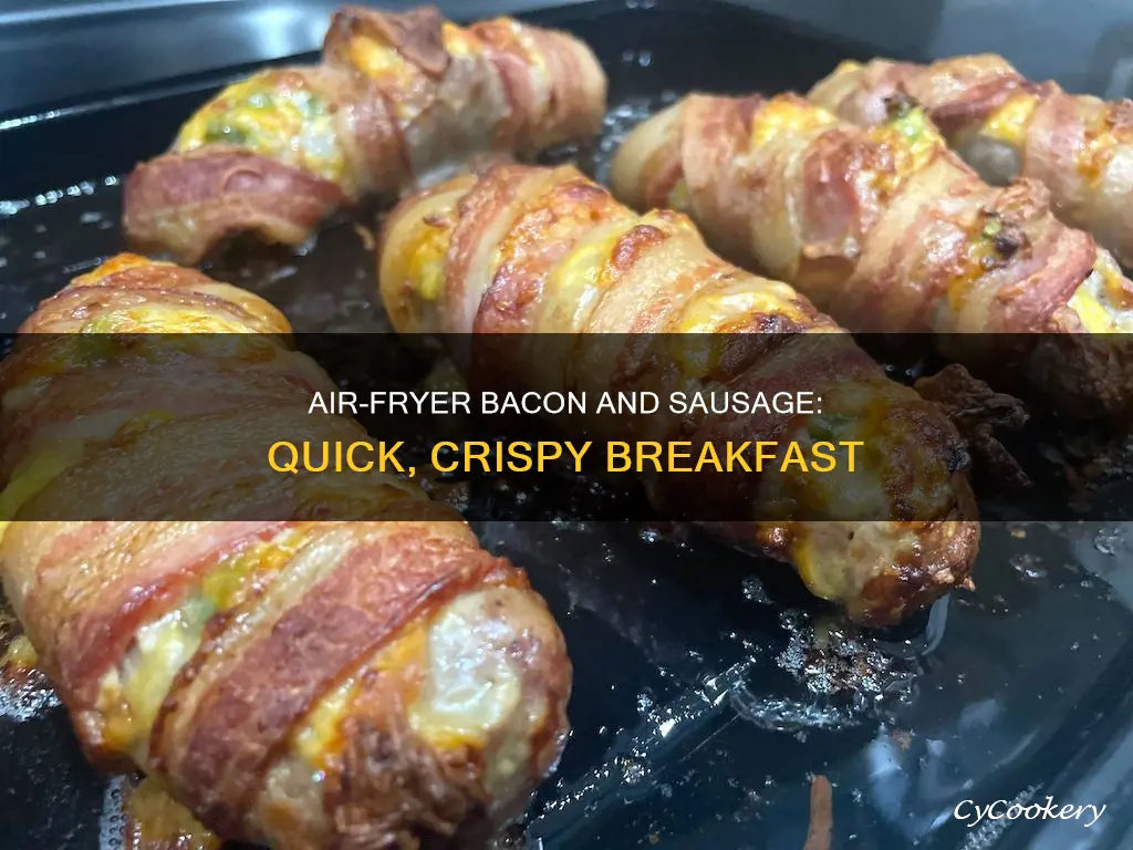 how to make bacon and sausage in air fryer