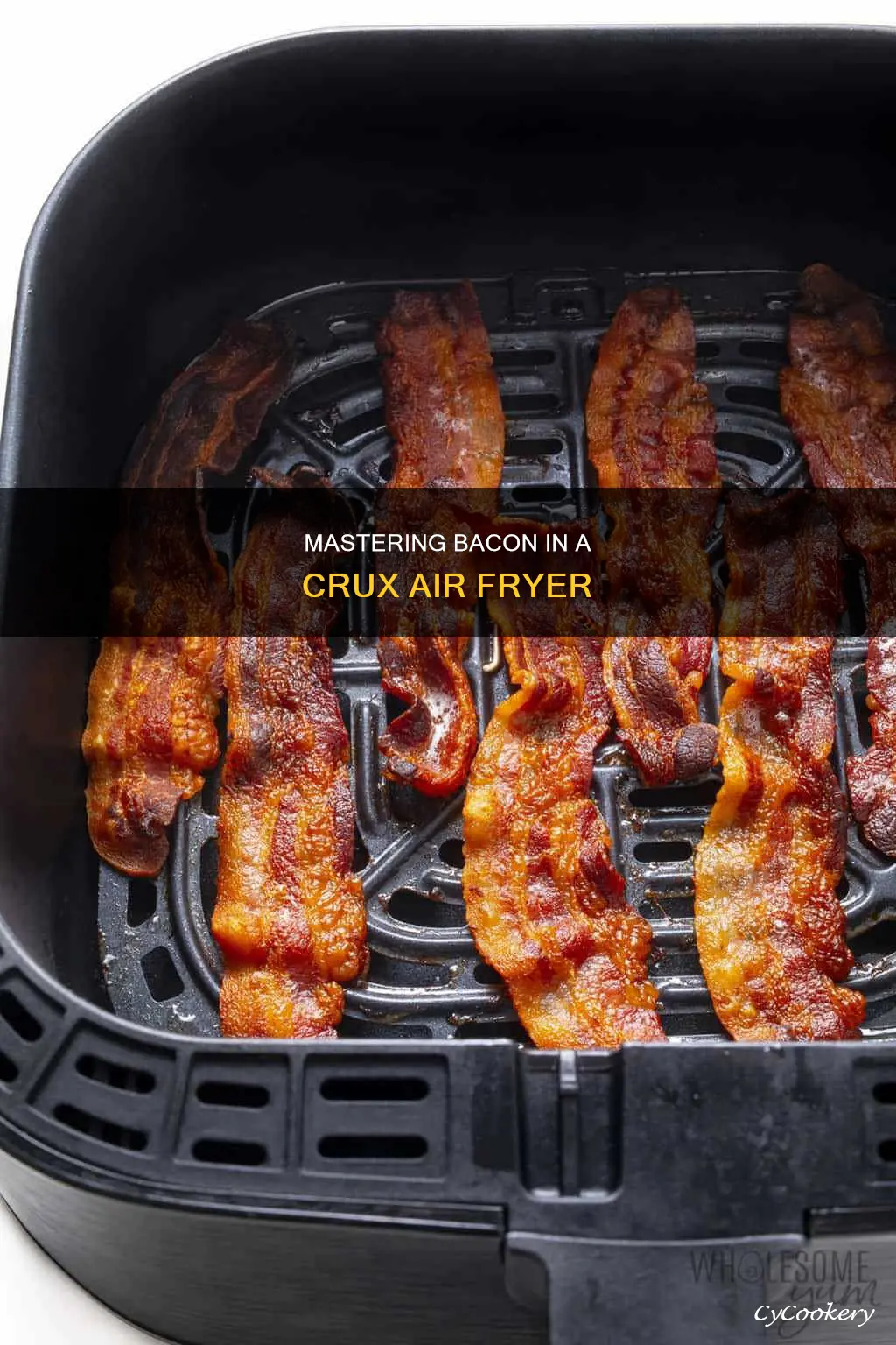 how to make bacon on crux air fryer