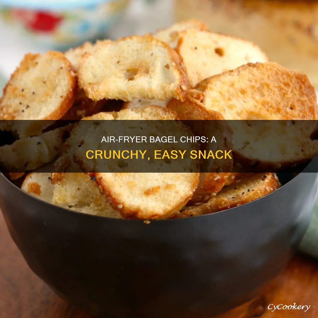 how to make bagel chips in the air fryer