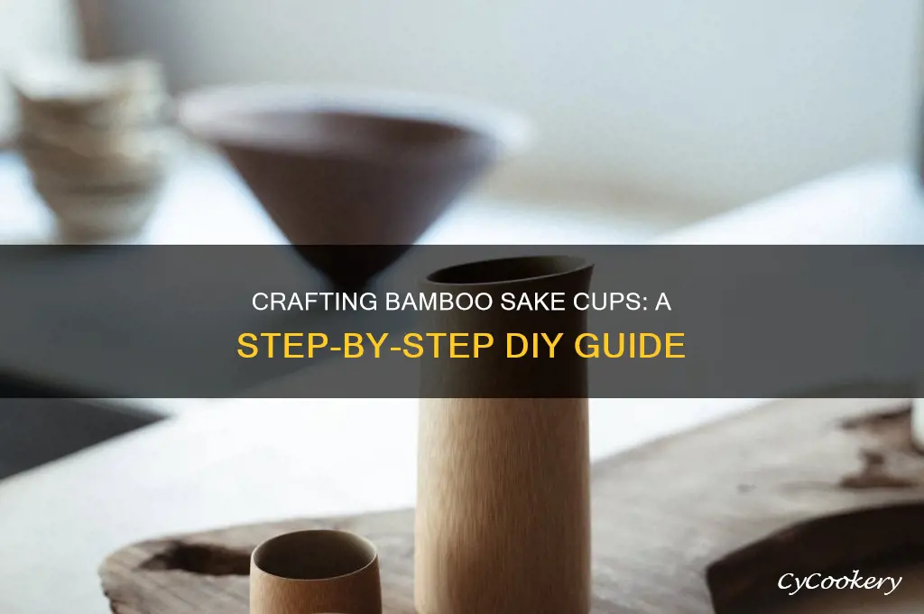 how to make bamboo sake cups