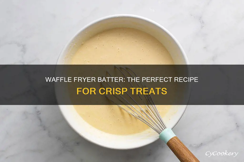 how to make batter for waffle fryer