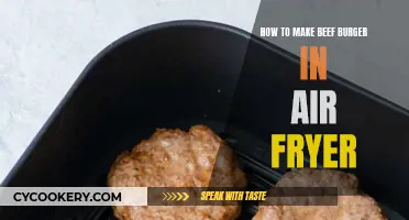 Air-Fried Beef Burgers: Quick, Easy, and Delicious