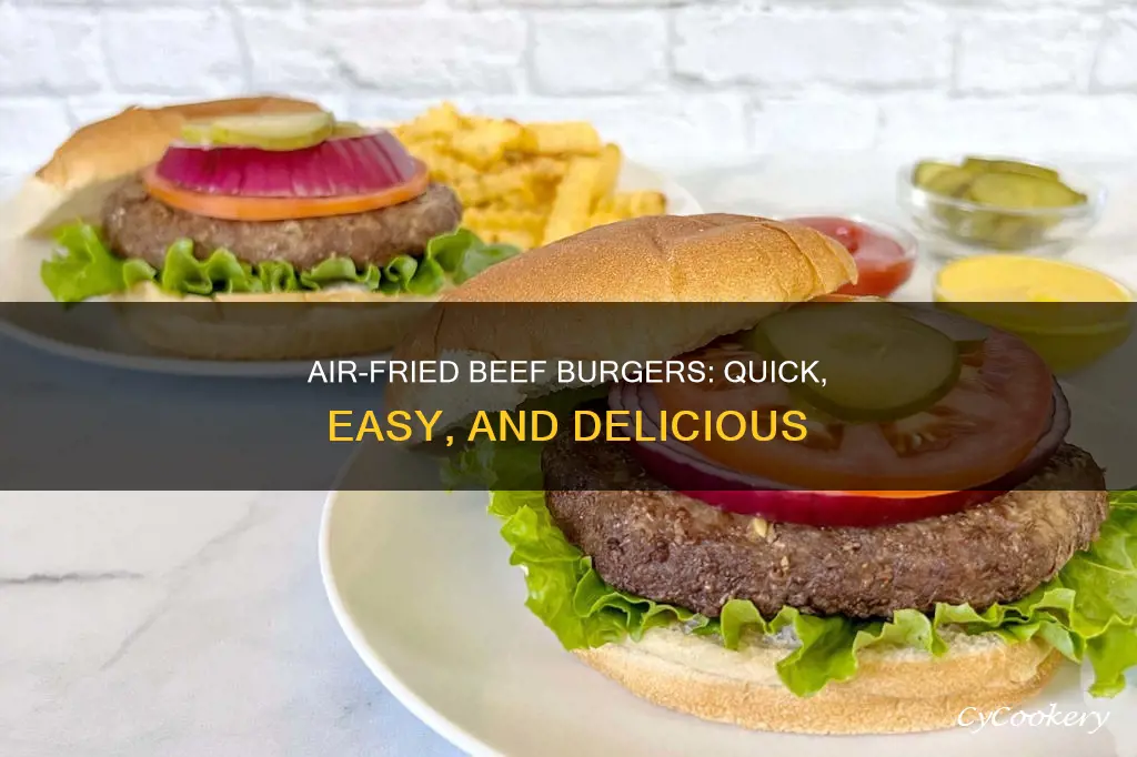 how to make beef burger in air fryer