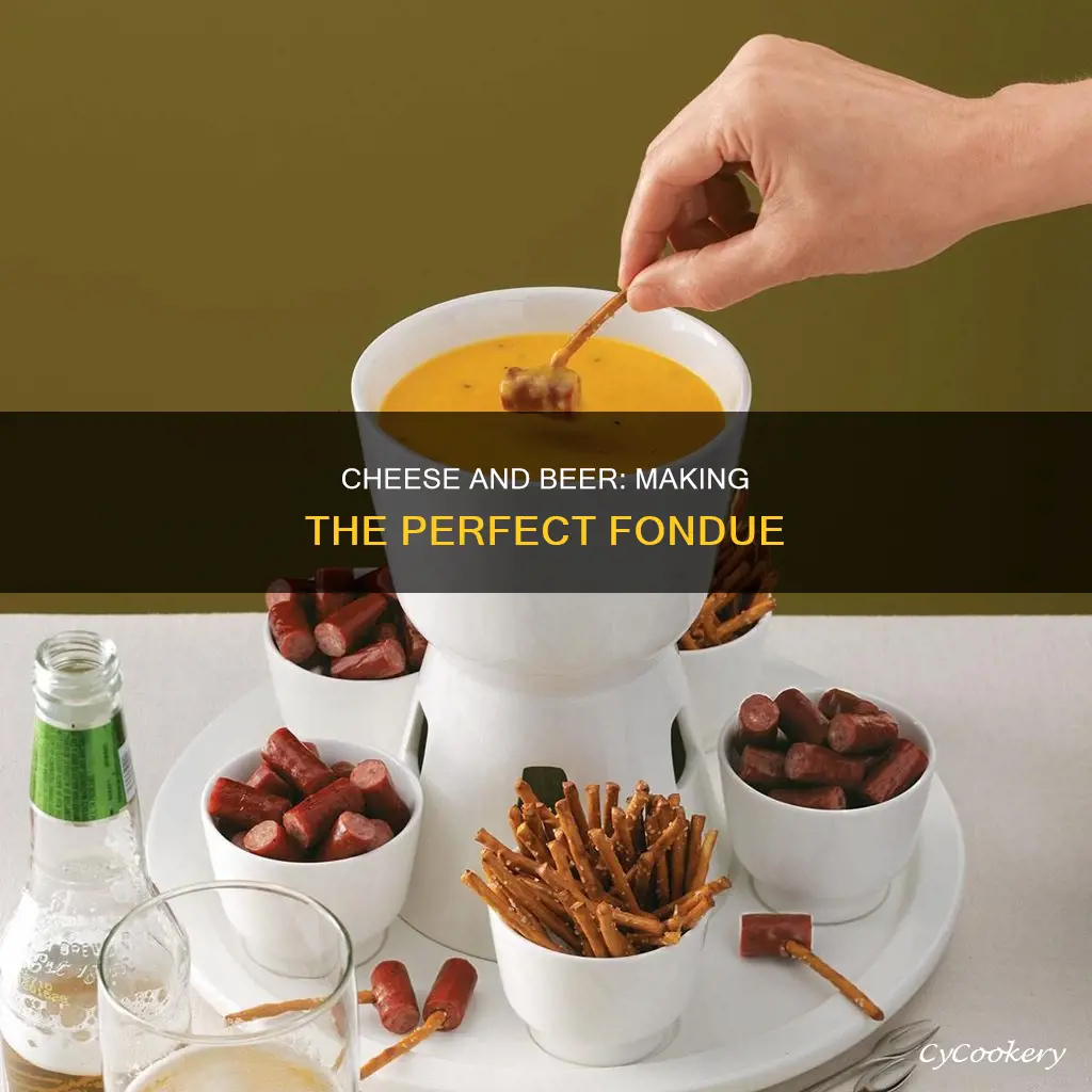 how to make beer cheddar fondue