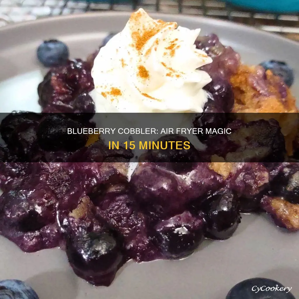 how to make blueberry cobbler in air fryer