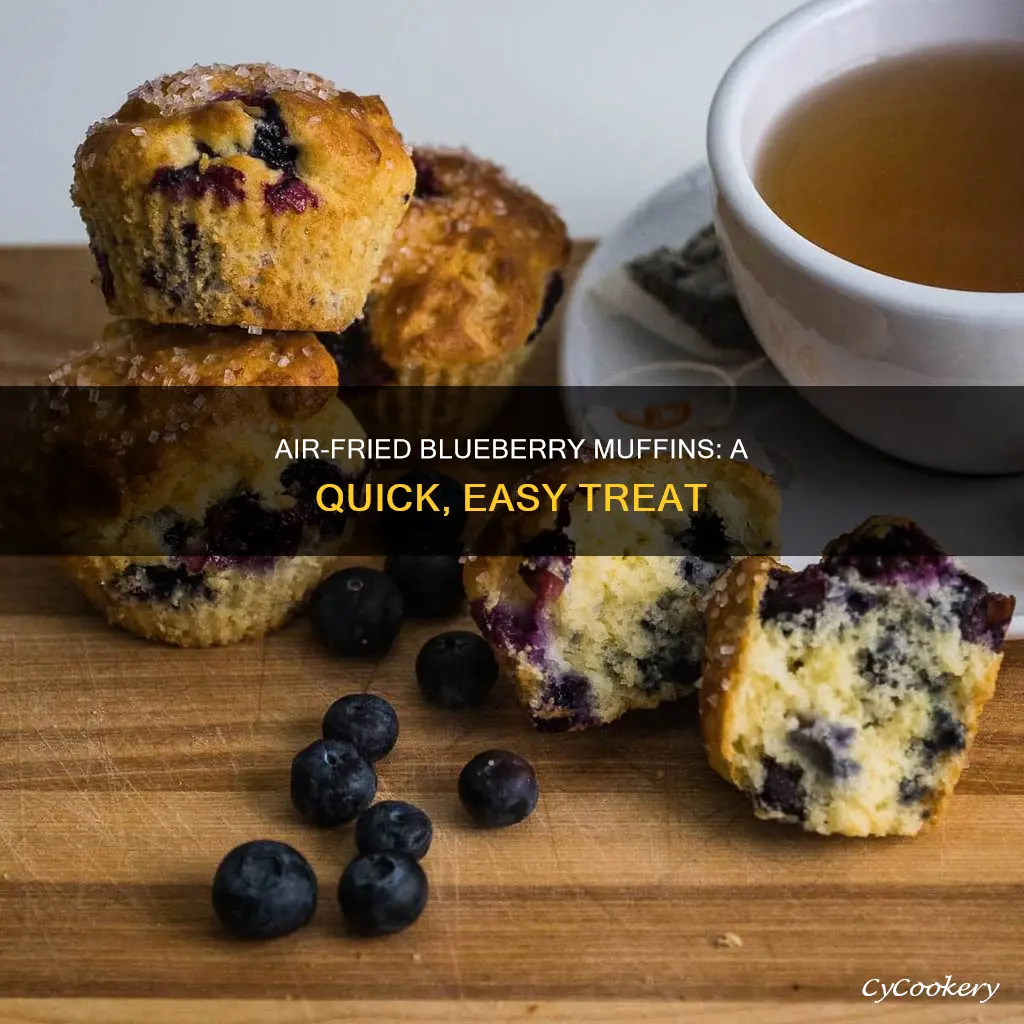 how to make blueberry muffins in air fryer