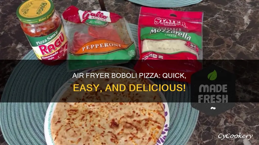 how to make boboli pizza in air fryer