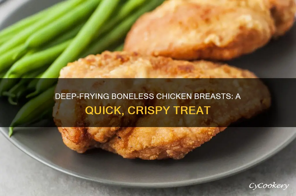 how to make boneless chicken breast in a deep fryer