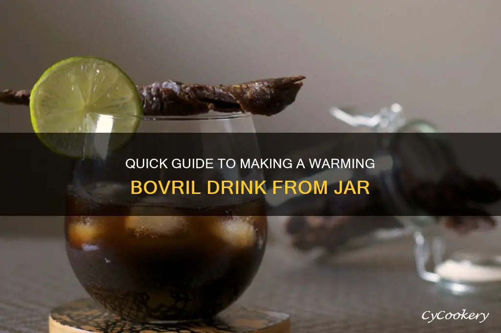 how to make bovril drink from jar