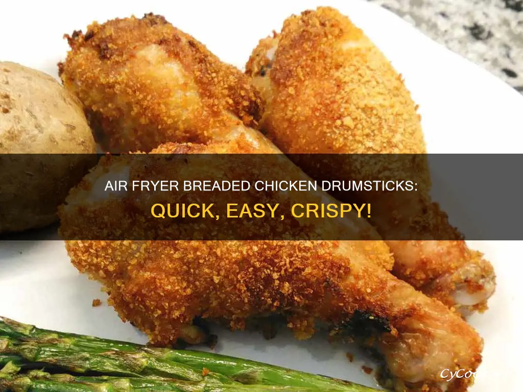 how to make breaded chicken drumsticks in air fryer