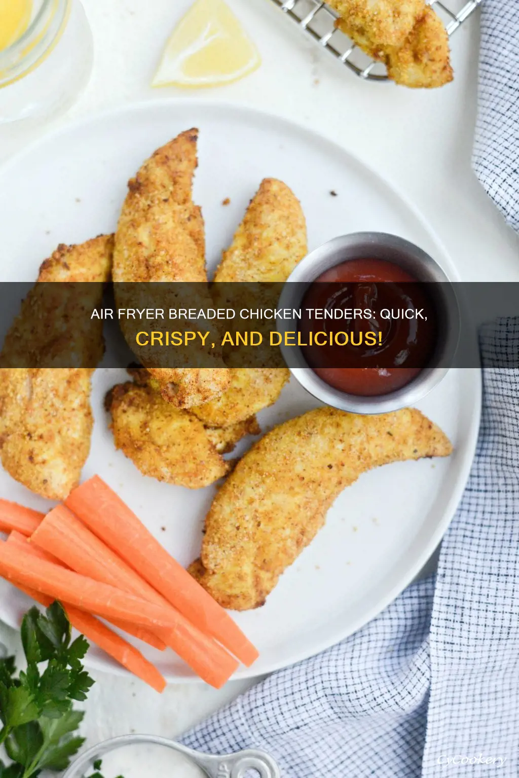 how to make breaded chicken tenders air fryer