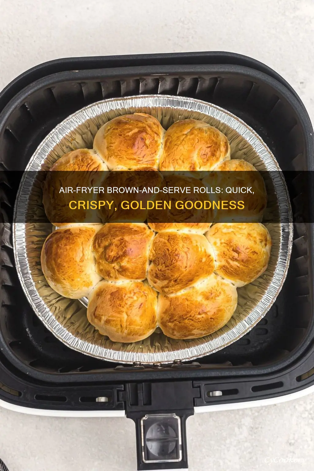 how to make brown and serve rolls in air fryer