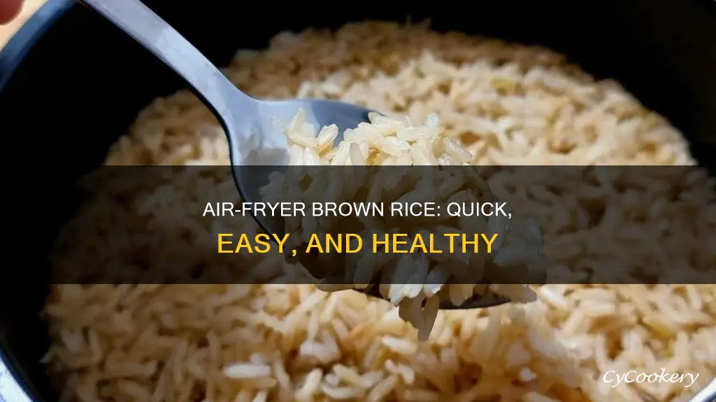 how to make brown rice in air fryer