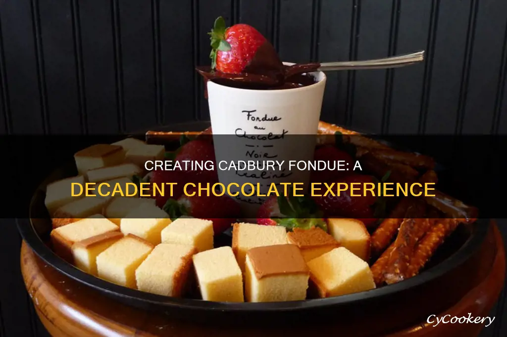 how to make cadbury chocolate fondue