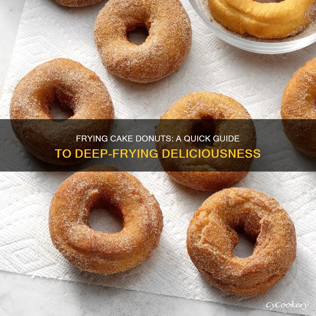 how to make cake donuts in a deep fryer