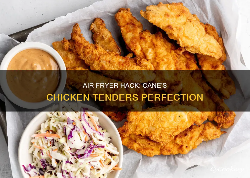 how to make canes chicken tenders in air fryer