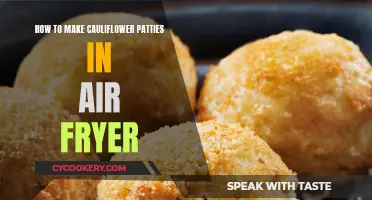 Air-Fried Cauliflower Patties: Quick, Easy, and Delicious!