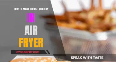 Air-Fried Cheeseburger Perfection: Quick, Easy, Delicious!