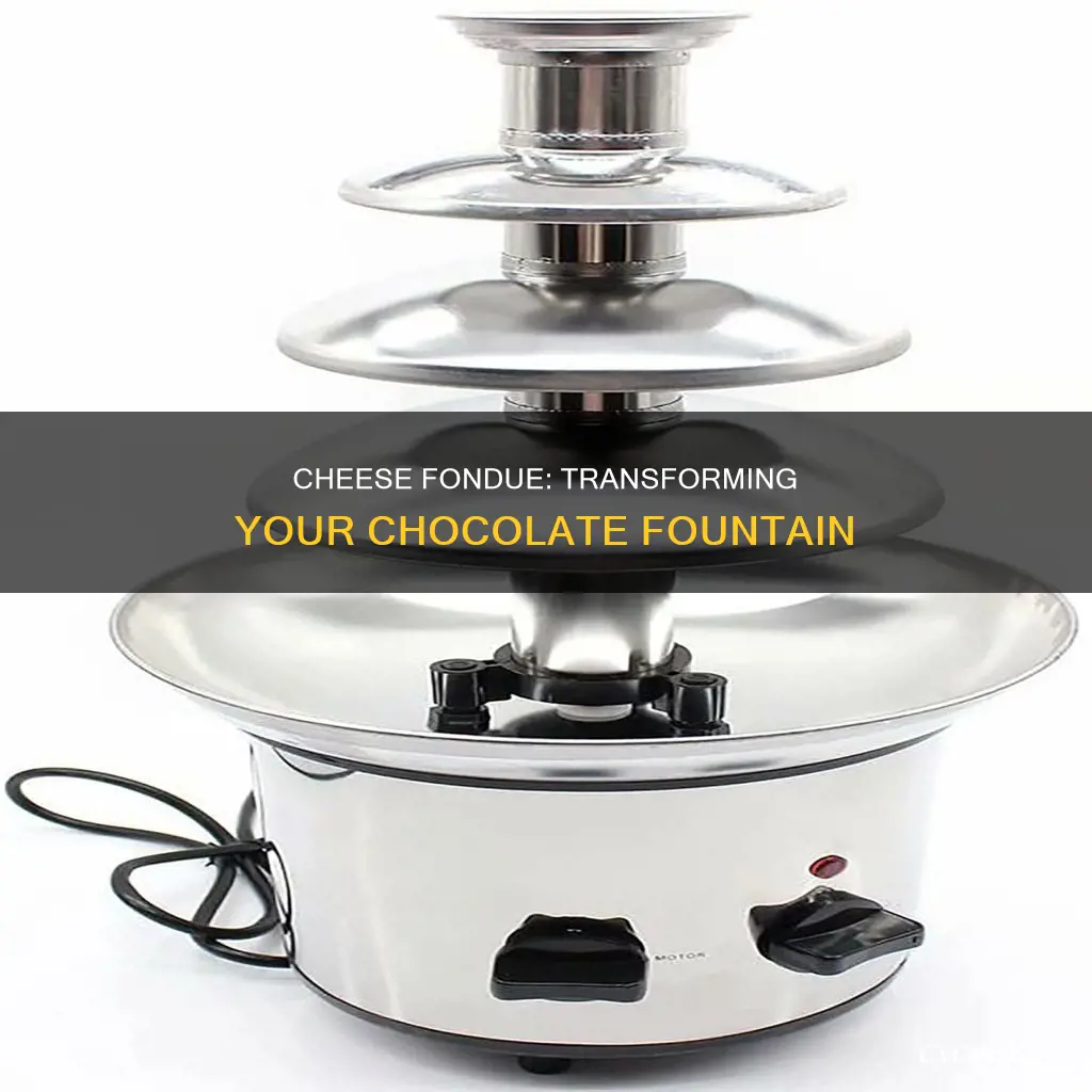 how to make cheese fondue for a chocolate fountain