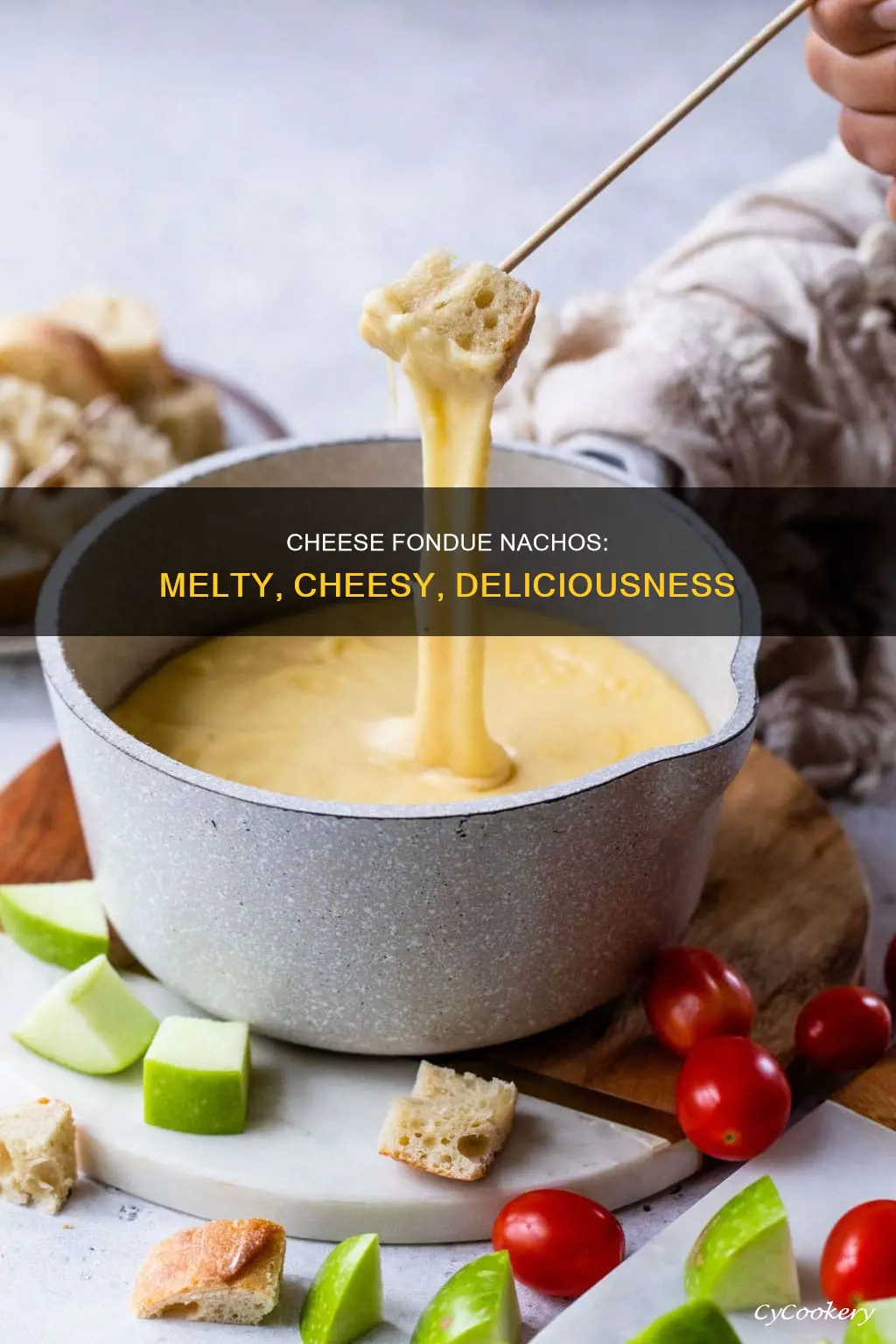 how to make cheese fondue for nachos