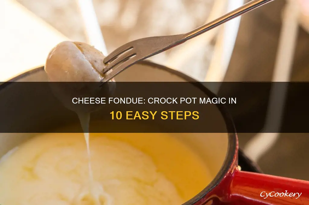 how to make cheese fondue in a crock pot