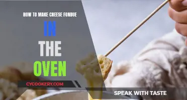 Making Cheesy Fondue: An Oven-Baked Delight