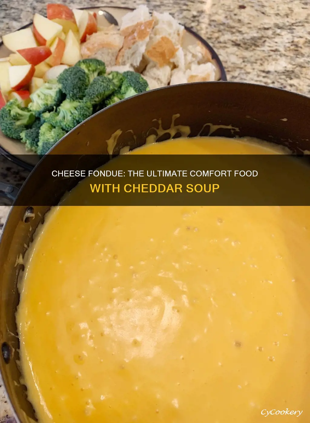 how to make cheese fondue with cheddar soup