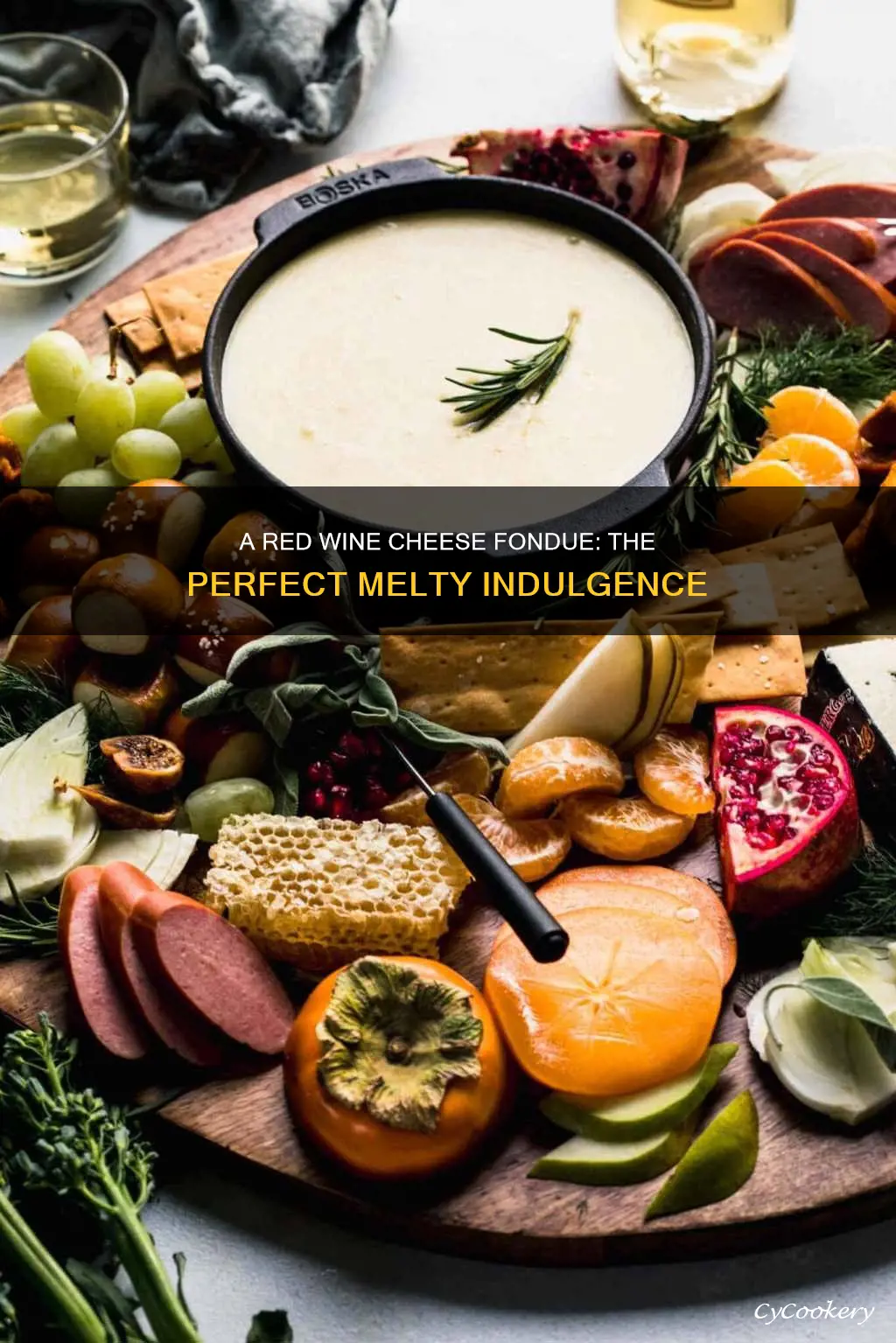 how to make cheese fondue with red wine