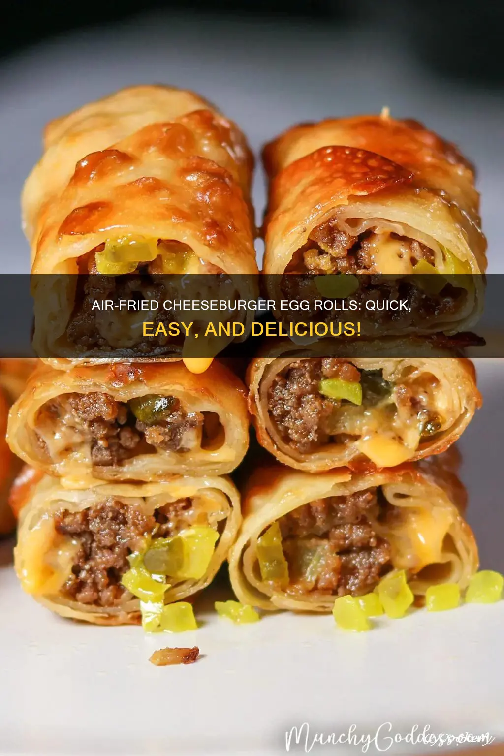 how to make cheeseburger egg rolls in the air fryer