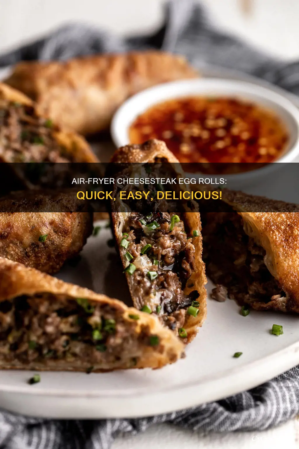 how to make cheesesteak egg rolls in air fryer