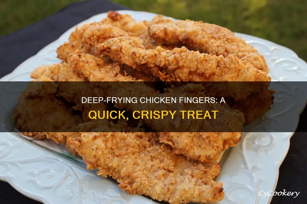 how to make chicken fingers in deep fryer