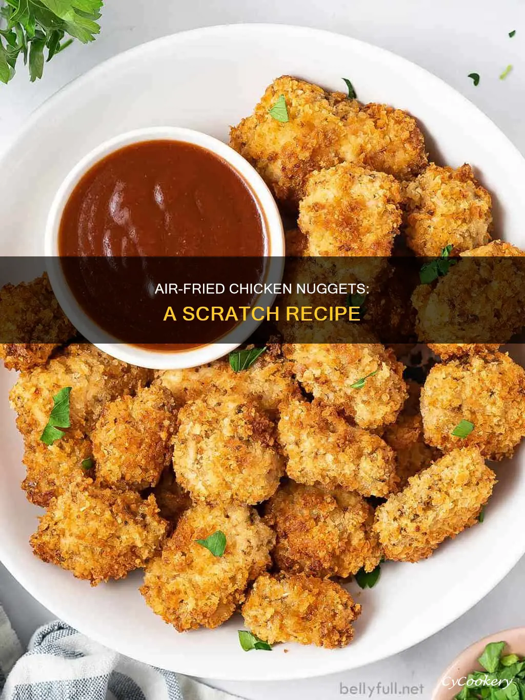 how to make chicken nuggets from scratch in air fryer