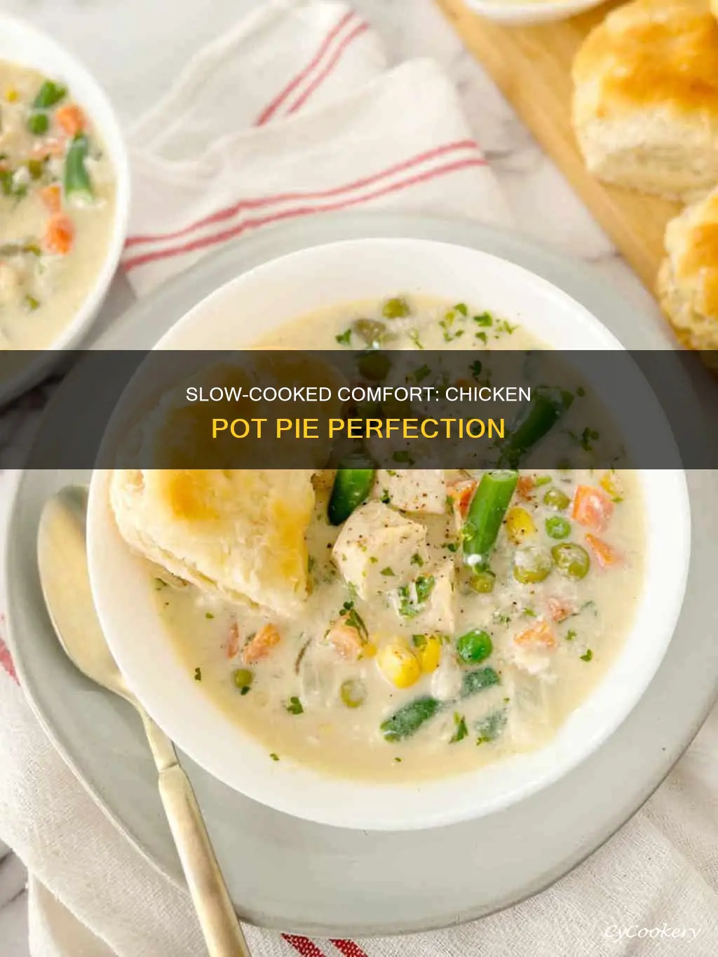 how to make chicken pot pie in a slow cooker