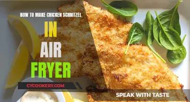 Air-Fried Chicken Schnitzel: A Quick, Crispy Delight