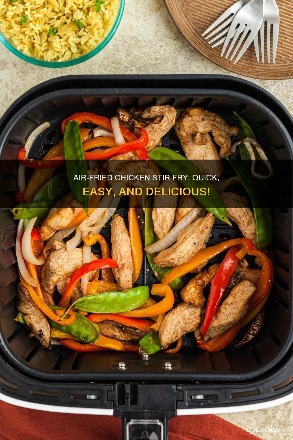 how to make chicken stir fry in air fryer