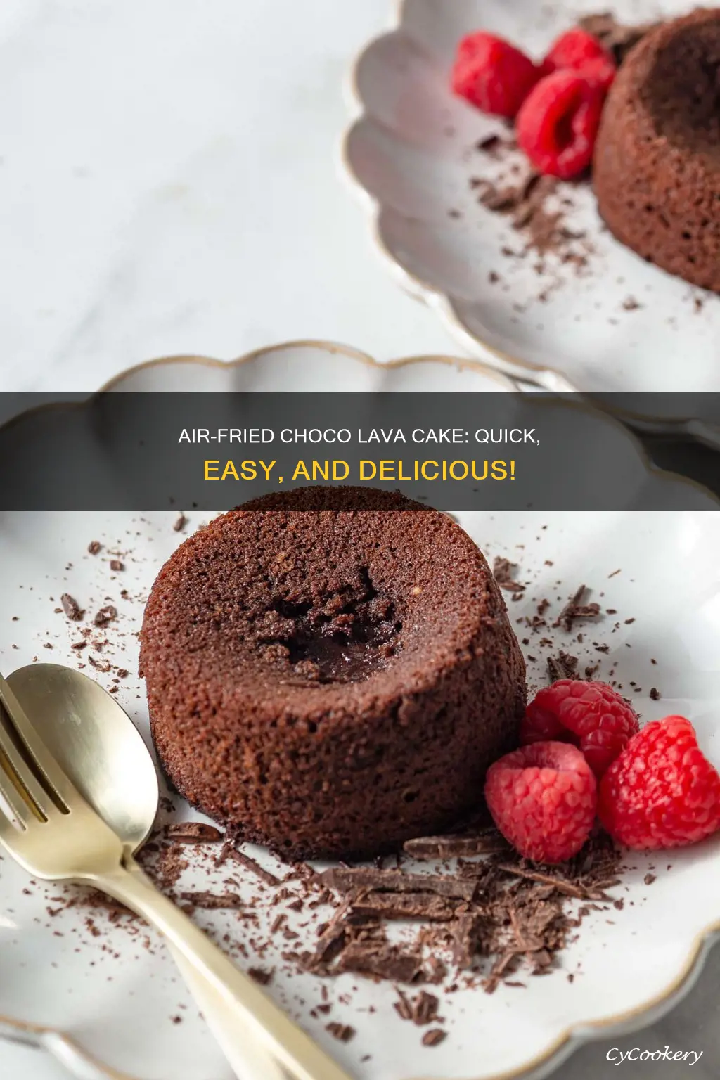 how to make choco lava cake in air fryer