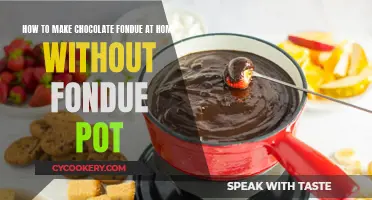 Chocolate Fondue: No-Fondue Pot, Easy Homemade Treat