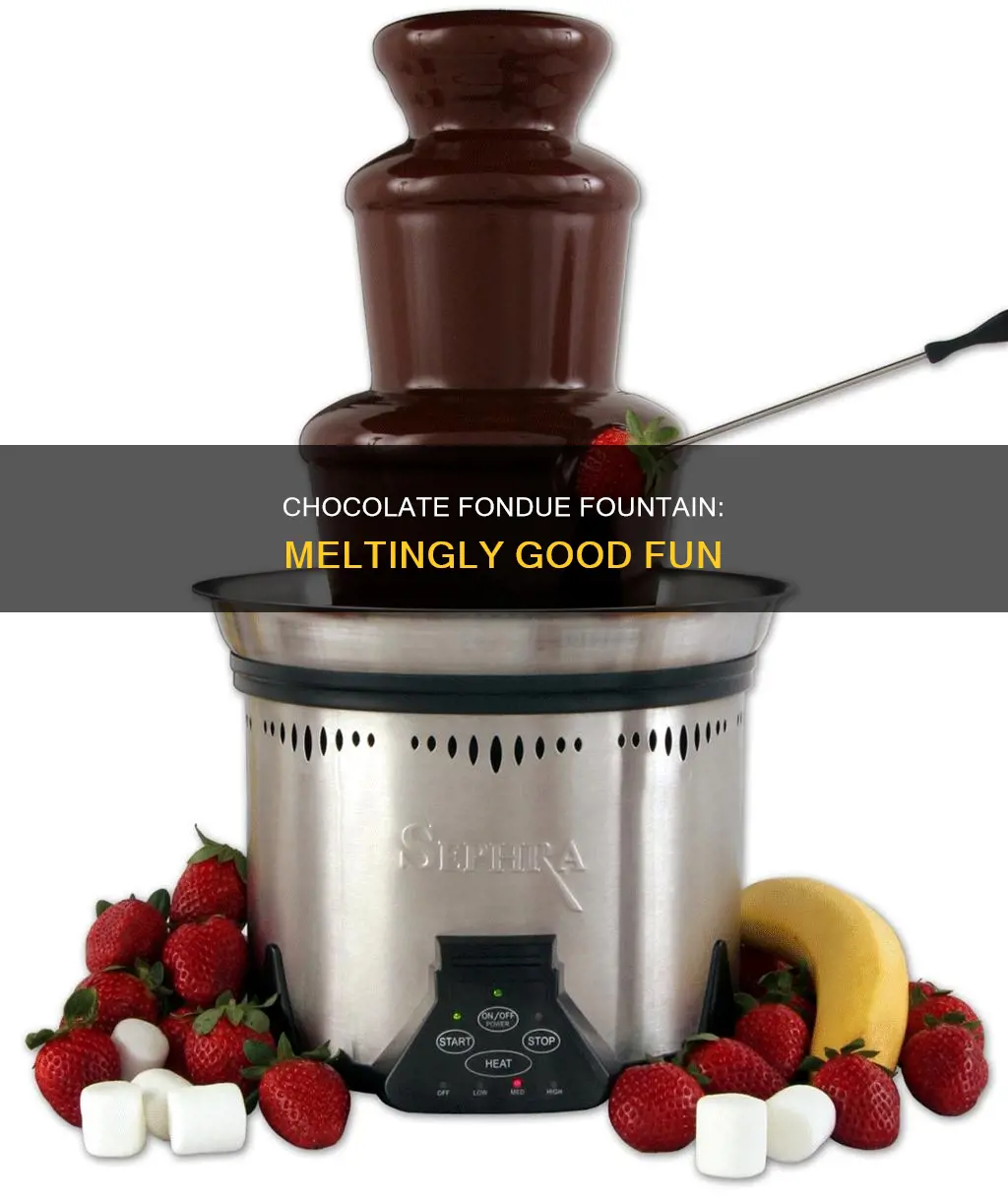 how to make chocolate fondue for a chocolate fountain