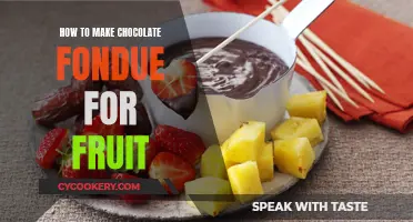 Chocolate Fondue: Fruit Dipped in Decadence