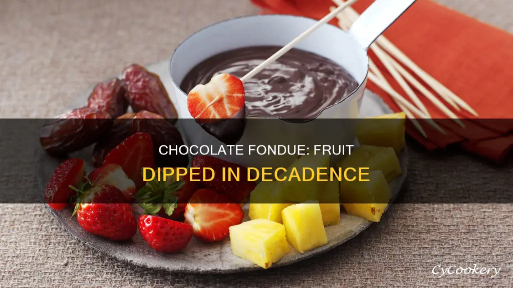 how to make chocolate fondue for fruit