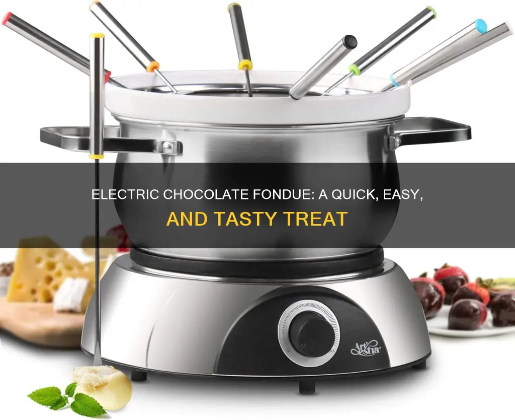 how to make chocolate fondue in an electric fondue pot