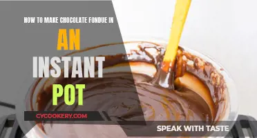 Instant Pot Chocolate Fondue: A Quick, Easy Treat