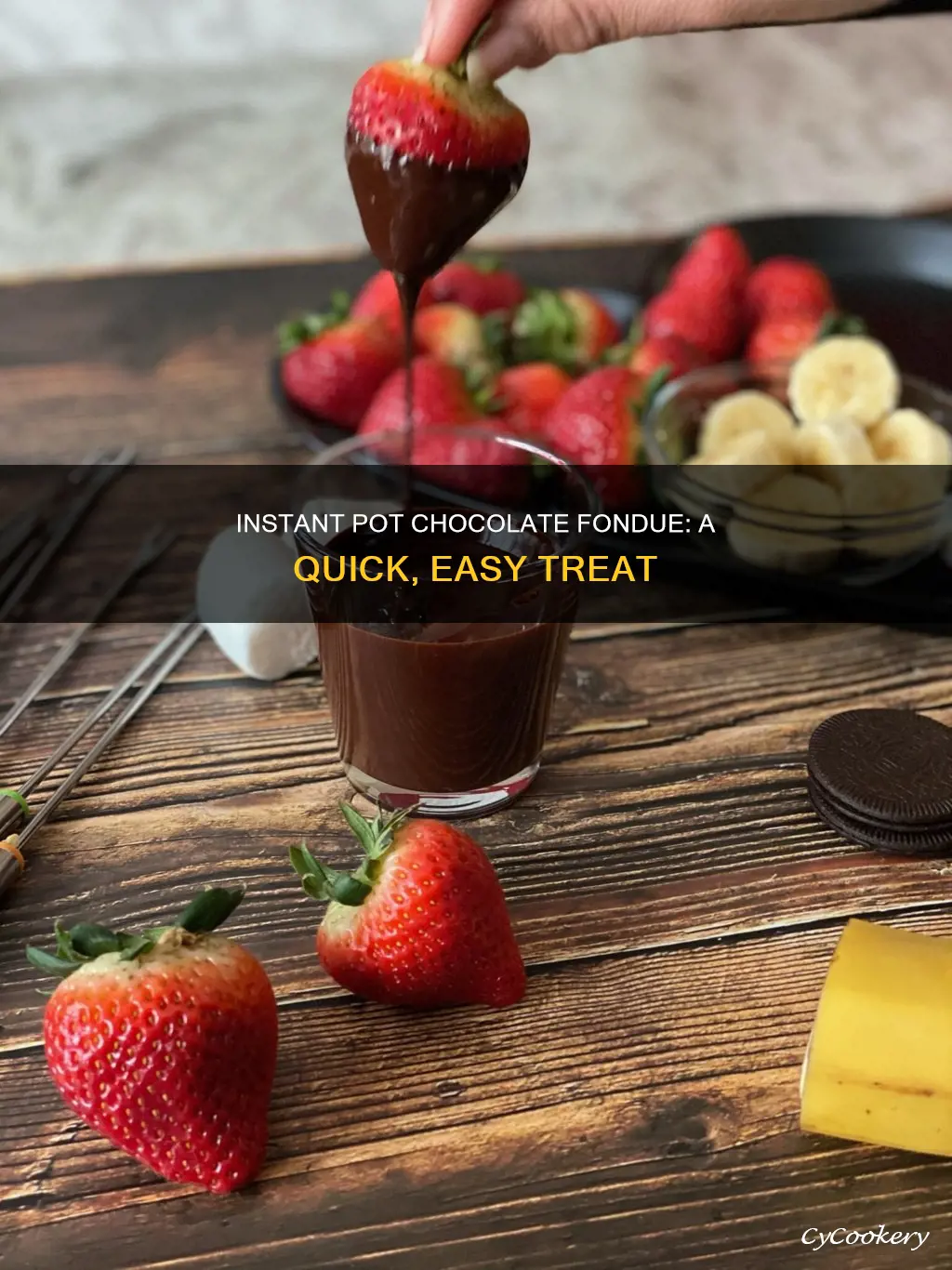 how to make chocolate fondue in an instant pot