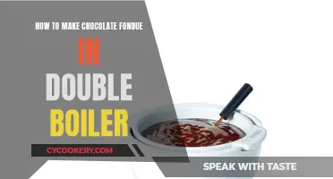 Chocolate Fondue: Double Boiler Magic for Melting