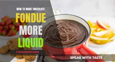 Making Chocolate Fondue Runny: Tips and Tricks