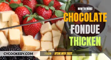 Thickening Chocolate Fondue: Tips for a Rich, Creamy Treat