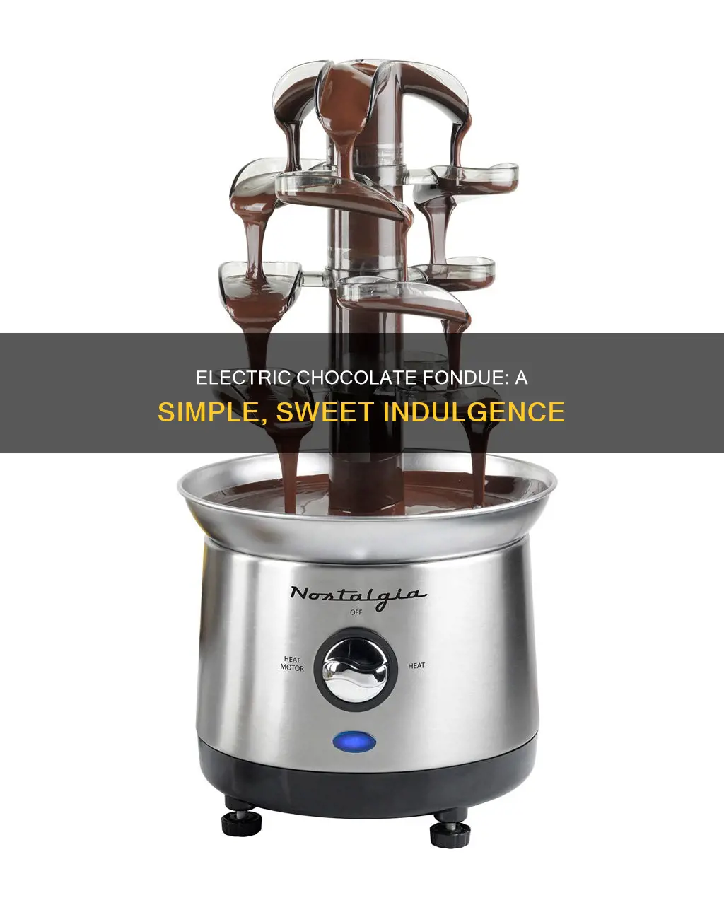 how to make chocolate fondue with an eelectric fondue machine