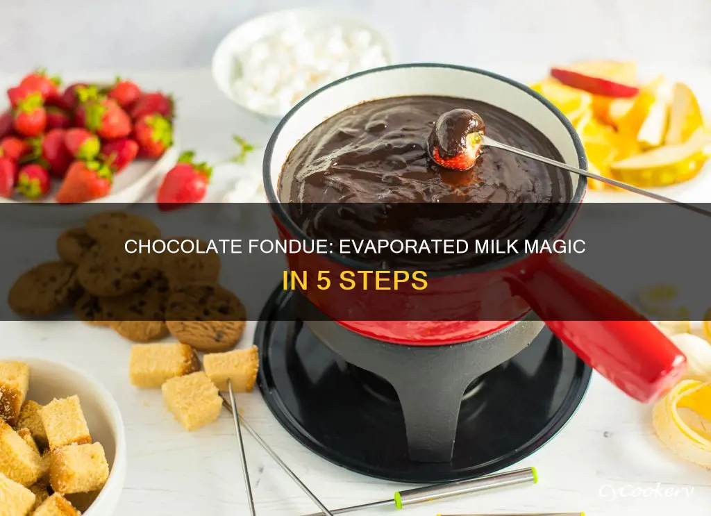 how to make chocolate fondue with evaporated milk